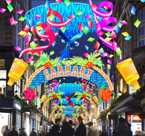 Carnaby Street Christmas Festival launches their Christmas Installations